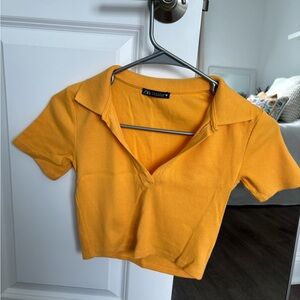 Jacquard collared shirt